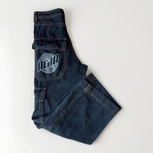 ALAB Mega Overheat Cargo Jeans 31 Black Baggy Denim Skater Streetwear Punk